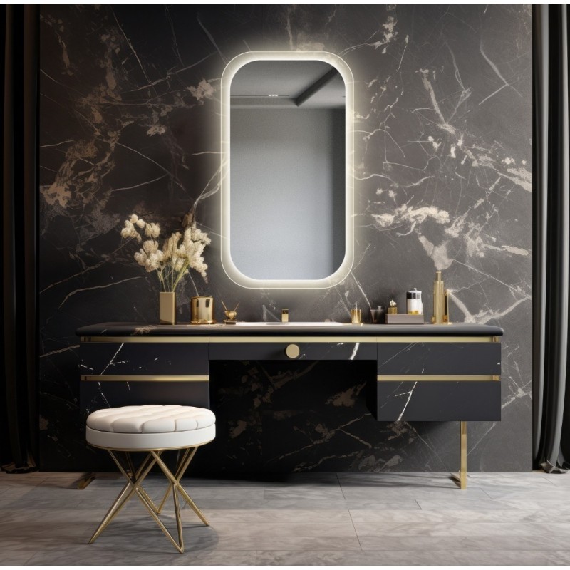 Miroir de salle de bain avec éclairage - PAOLO LED