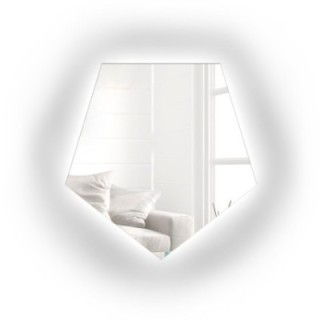 Miroir de forme géométrique avec éclairage - PENTA LED