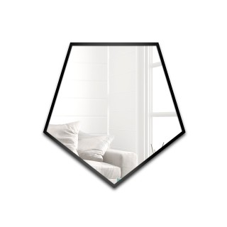 Miroir de forme géométrique dans un cadre - PENTA IN A FRAME