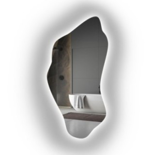 Miroir de forme irrégulière avec éclairage - PIENA LED