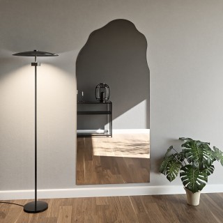 Miroir décoratif semi-ovale de forme organique - AURO 1