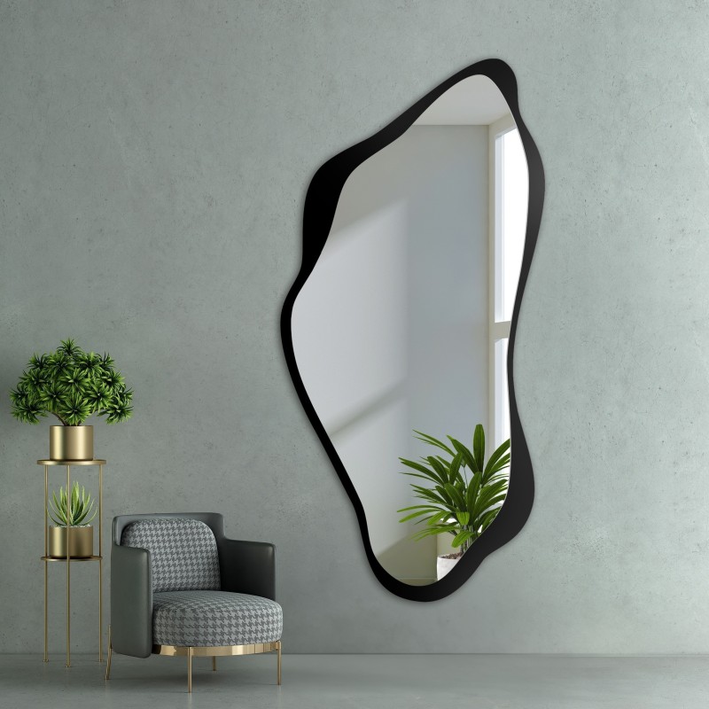 Miroir de forme irrégulière dans un cadre en mdf - PIENA IN A FRAME