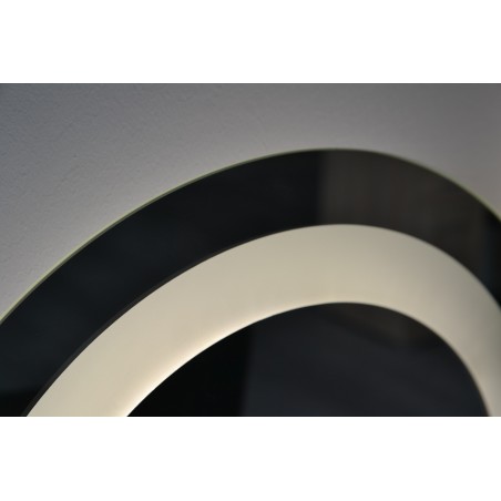 Miroir de salle de bain carré à double éclairage - HUGO DOUBLE LED