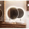 Set de miroirs de salle de bain sablés avec éclairage - UNIVERSE LED III Set de miroirs de salle de bain sablés avec éclairage - UNIVERSE LED III