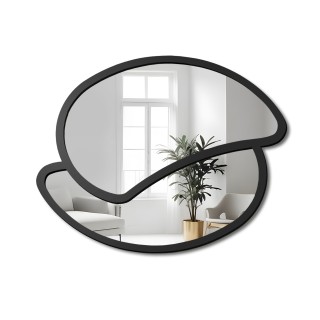Miroir dans un cadre en MDF noir mat - RINA - couleur du cadre au choix