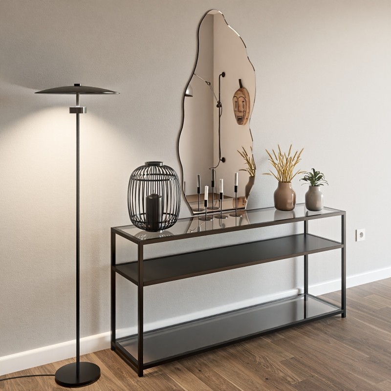 Miroir décoratif semi-ovale de forme organique - AURO 2