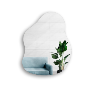Miroir décoratif de forme organique - STONE