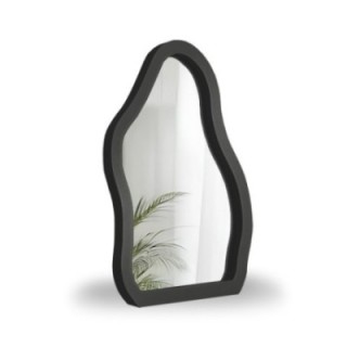 Miroir cosmétique dans un cadre noir en MDF - STONE PETITE