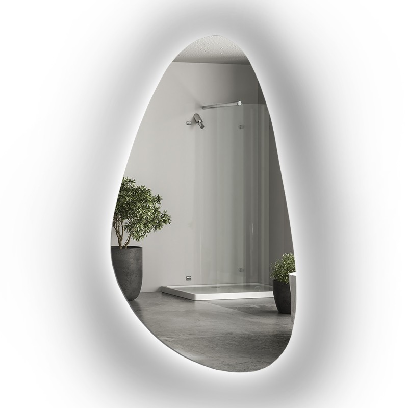 Miroir de forme irrégulière avec éclairage - SYDERYT LED