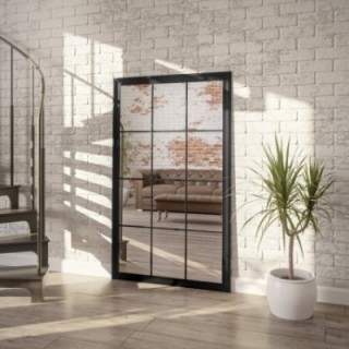 Miroir Loft avec meneaux - TELIMENA - couleur du cadre au choix