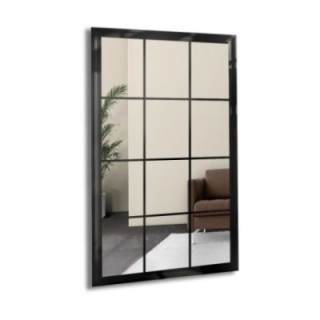 Miroir Loft avec meneaux - TELIMENA - couleur du cadre au choix