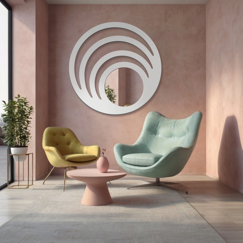 Miroir décoratif dans un cadre en mdf - TESS - couleur du cadre au choix