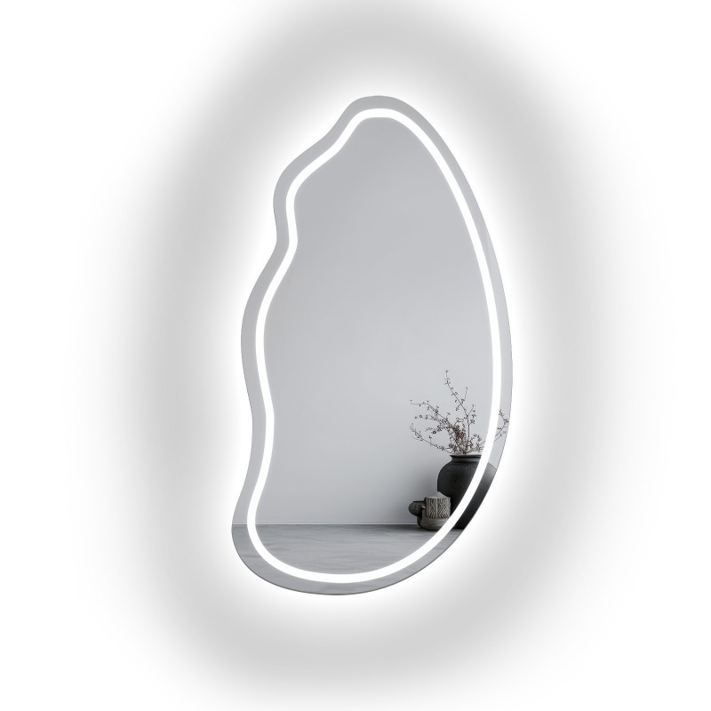 Miroir de forme organique avec éclairage -TOPAZ LED II