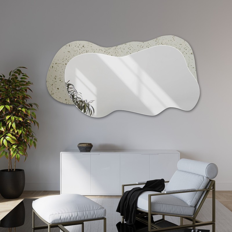 Miroir irrégulier sur miroir vieilli - VELOCE