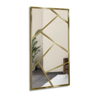 Miroir asymétrique avec croisillons en MDF  - WERO -  Couleur du cadre au choix