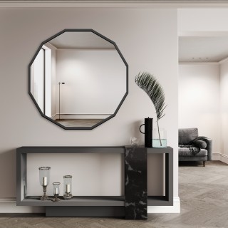 Miroir multi-angle dans un cadre MDF noir - WIELO - couleur du cadre au choix
