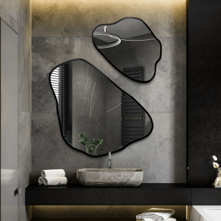 Set de miroirs de forme irrégulière dans un cadre - MORION IN A FRAME