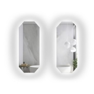 Set de miroirs octogonaux avec éclairage - OKTAGON LED KIT