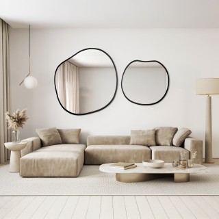 Jeu de miroirs organiques dans un cadre - SODALIT IN A FRAME