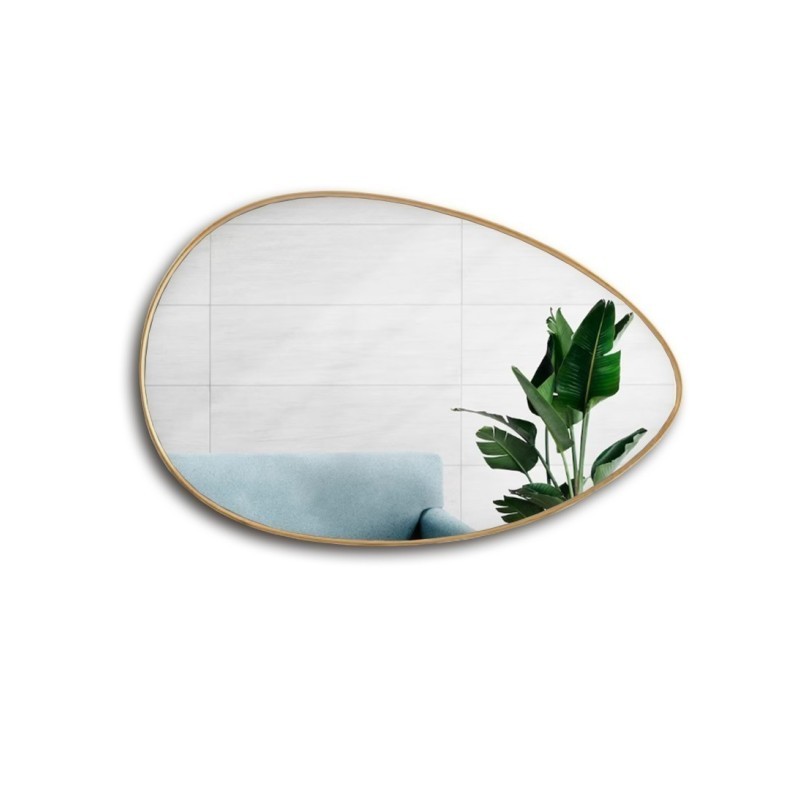 Miroir organique en MDF or SLIM- ZOE - couleur du cadre au choix