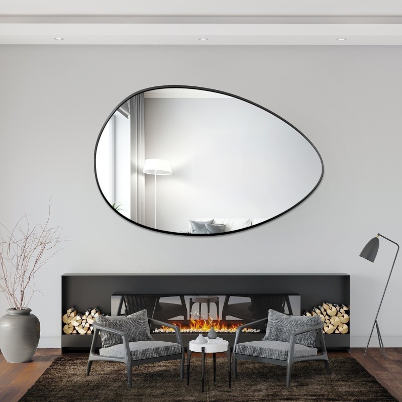 Miroir organique en MDF or SLIM- ZOE - couleur du cadre au choix