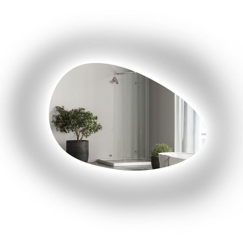 Miroir organique poli avec éclairage - ZYTA LED