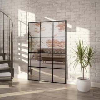 Miroir Loft avec meneaux - 12 QUATTERS - couleur du cadre au choix