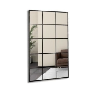 Miroir Loft avec meneaux - 15 QUATTERS - couleur du cadre au choix