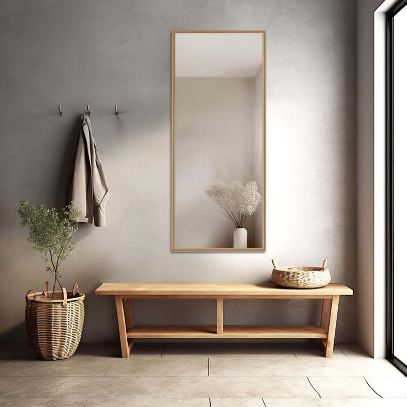 Miroir dans un délicat cadre décoratif en bois - 1501 - couleur du cadre au choix