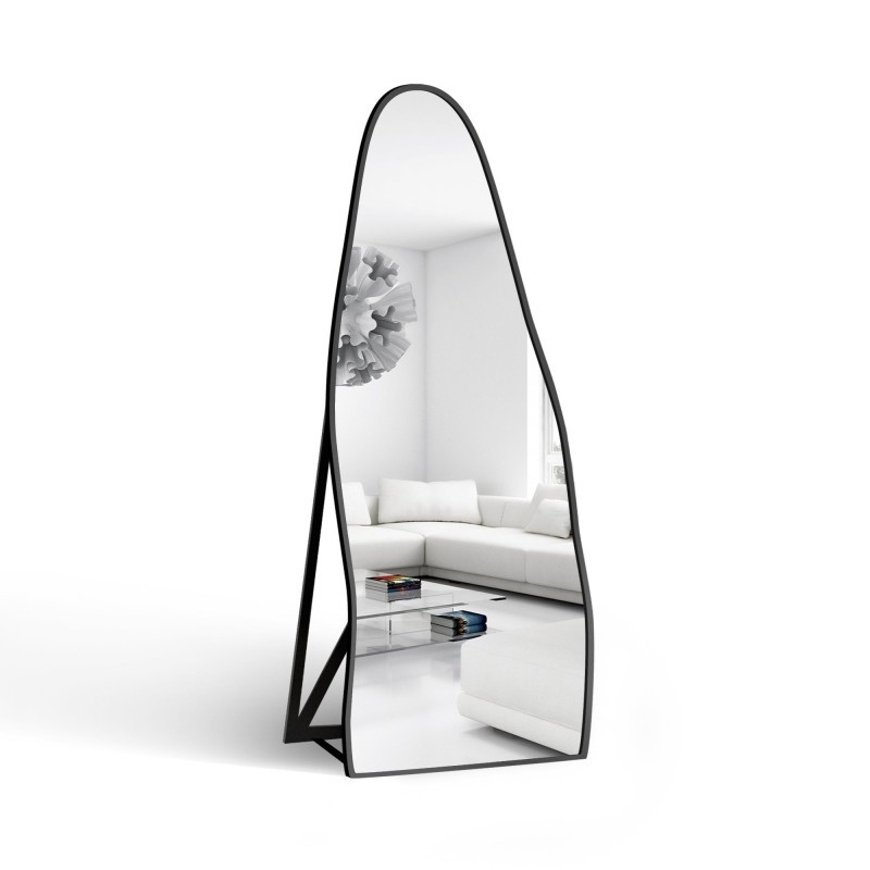 Miroir sur pied organique dans un cadre MDF - BARYT SUR PIED