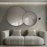 Miroir rond dans un cadre fin en mdf - DOTTI