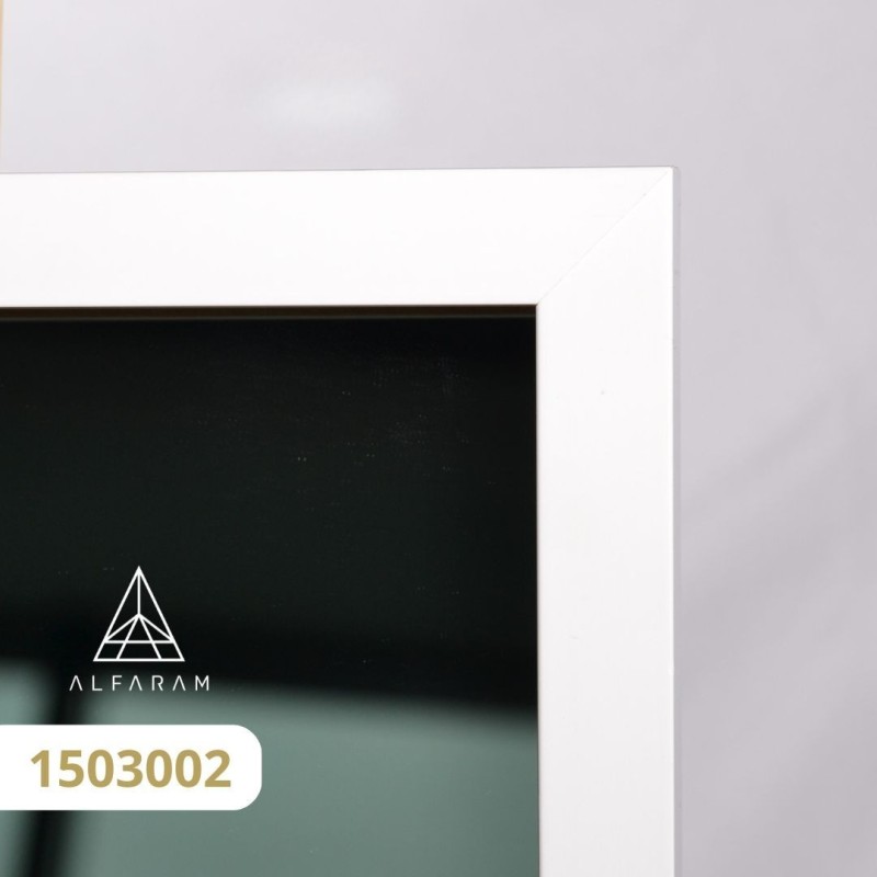 Miroir moderne encadré avec découpe d'armoire et éclairage LED 1503