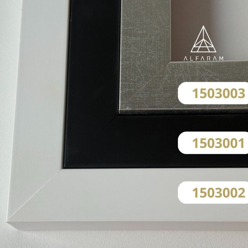 Miroir moderne encadré avec découpe d'armoire et éclairage LED 1503