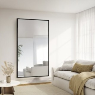Grand miroir mural moderne avec cadre en bois - 2101 - couleur du cadre au choix