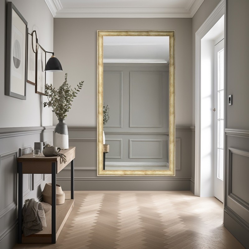 Miroir dans un cadre en bois doré - 5401008