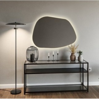 Miroir de forme organique avec éclairage - BAZALT LED