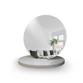 Miroir de maquillage rond décoratif sur pied - BLUM III