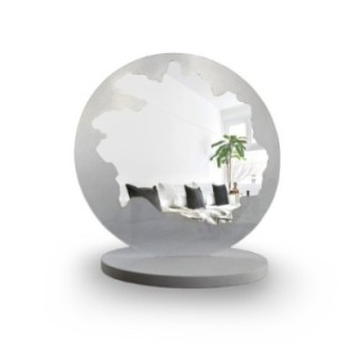 Miroir de maquillage cosmétique rond sur pied - BLUMI