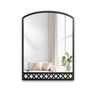 Miroir de fenêtre de grenier avec barreaux en MDF - BRUNO - couleur du cadre au choix