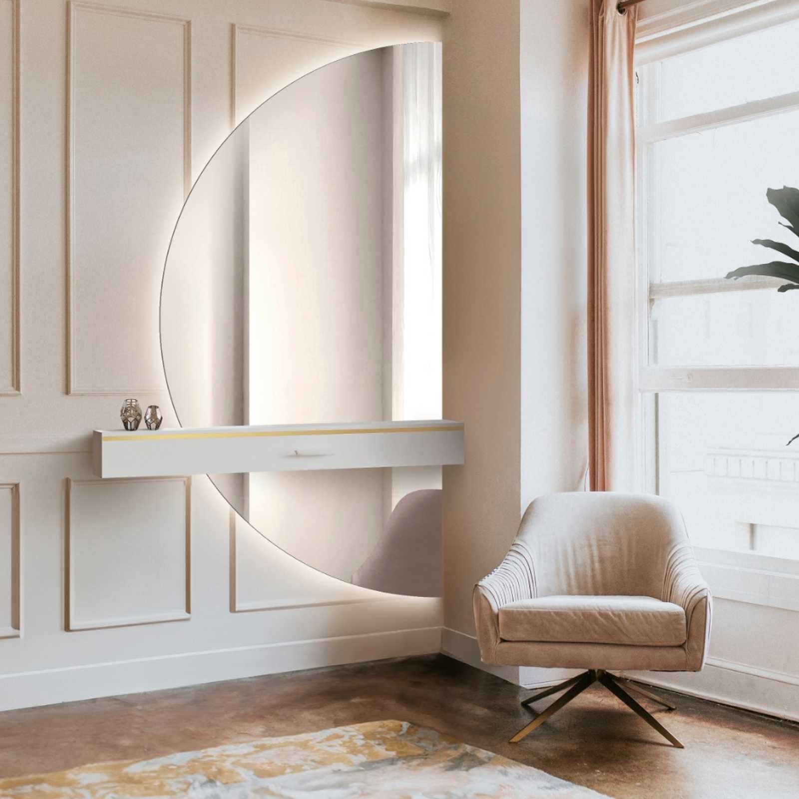 Miroirs avec éclairage LED