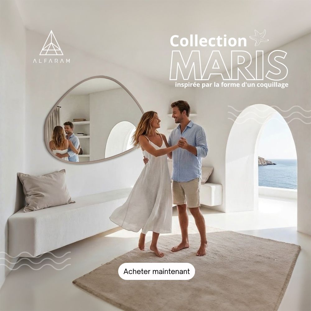 Nous avons capturé le murmure des vagues et le soleil estival dans la forme unique et organique des miroirs de la nouvelle collection MARIS. Ressentez l'ambiance d'un été au bord de la mer dans votre propre intérieur !