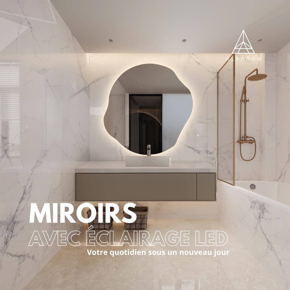 Miroirs avec éclairage LED