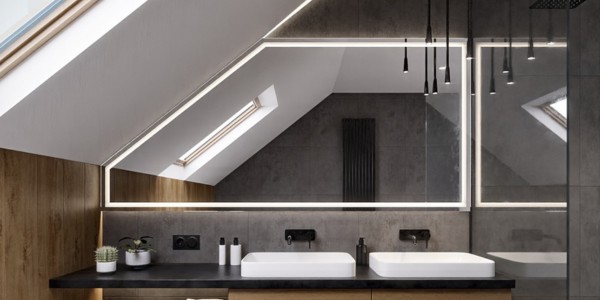 Quel miroir choisir pour une niche atypique ou une salle de bain sous pente ?