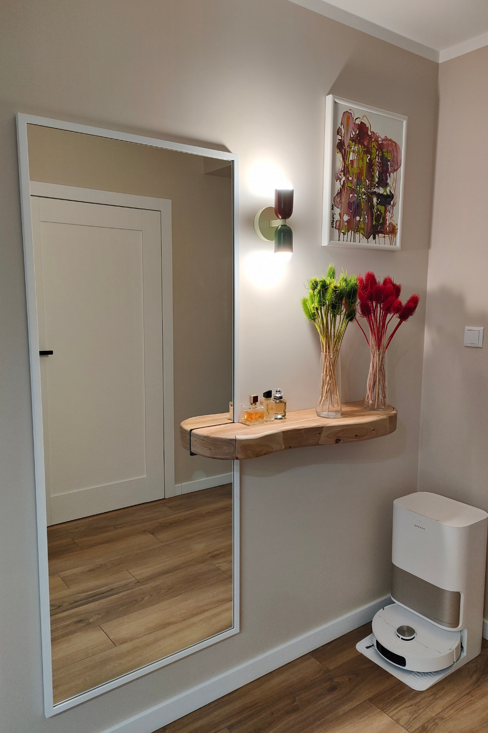 Miroir encadré 1503 avec découpe pour armoire