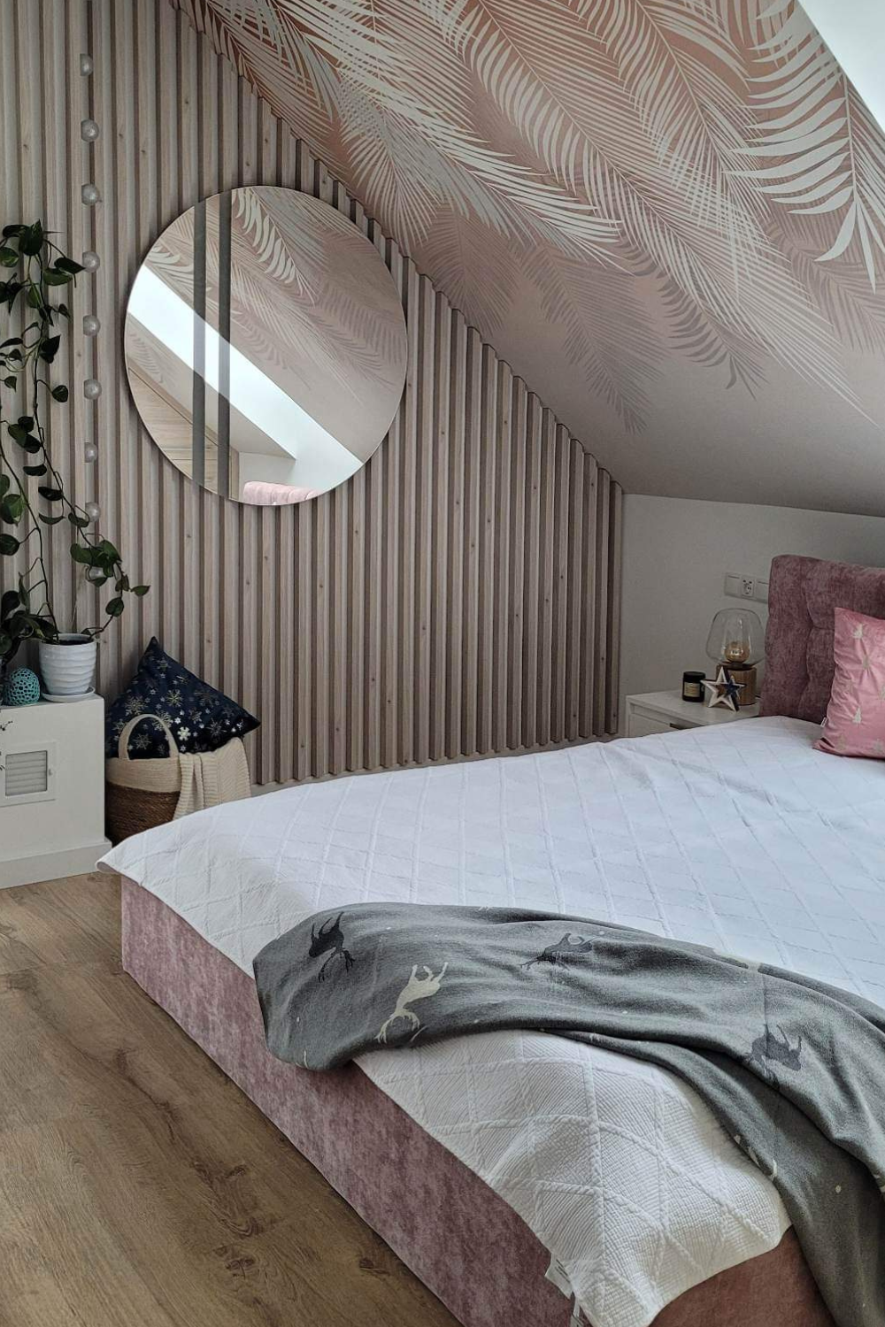 Miroir rond LED sablé