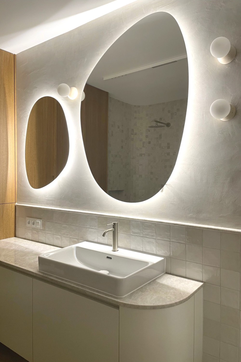 Ensemble de miroirs organiques LED