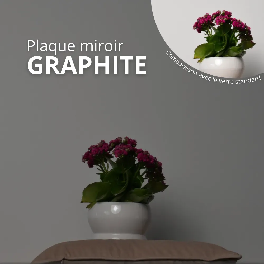Plaque miroir Graphite