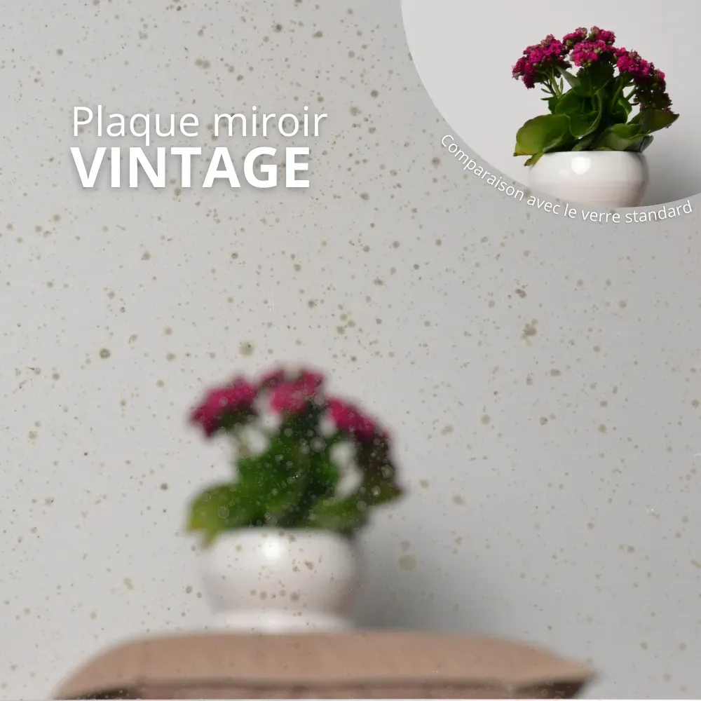 Plaque miroir Vintage