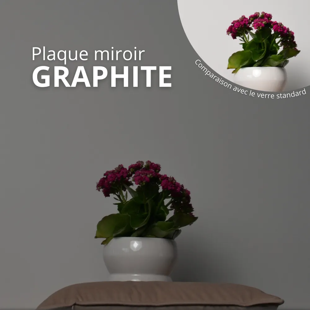 Plaque miroir Graphite