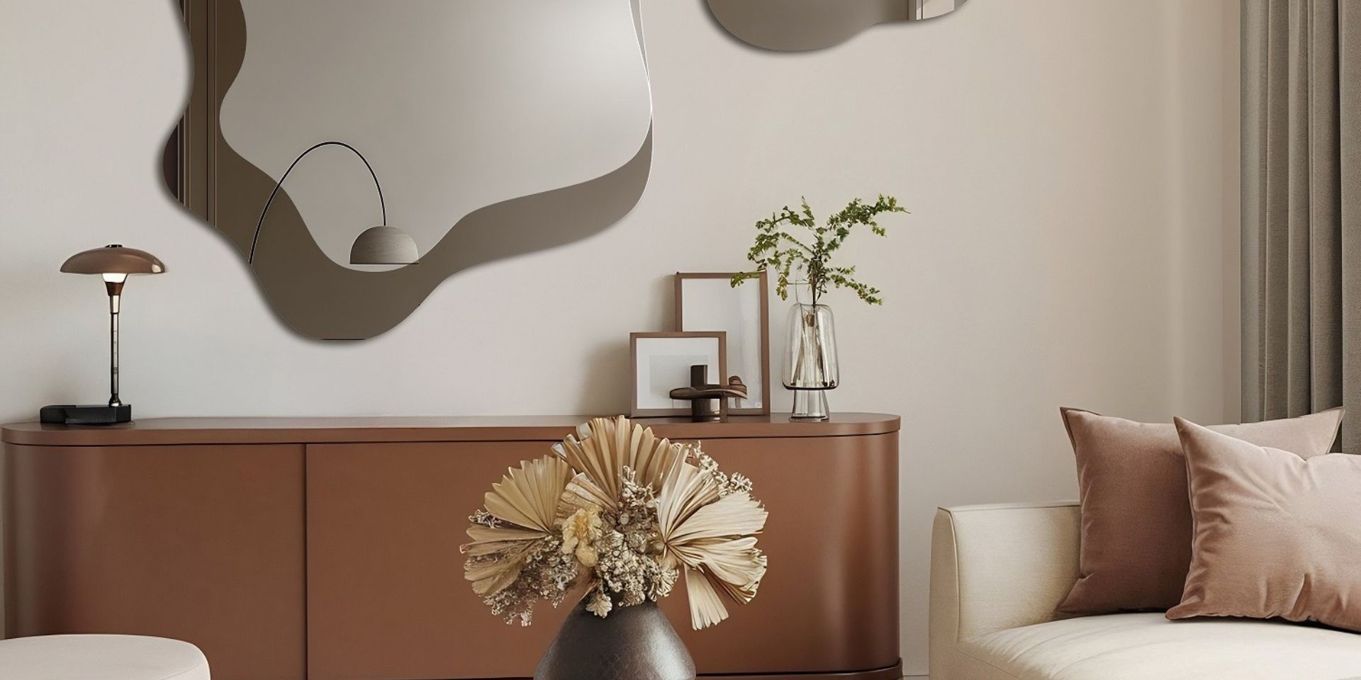 Miroirs asymétriques dans l’aménagement intérieur